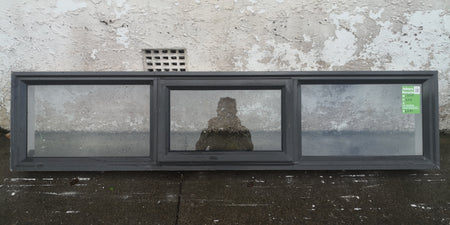 Aluminium Window Brown  1800 W  x  400 H  [#4582 MA] Joinery Recycle