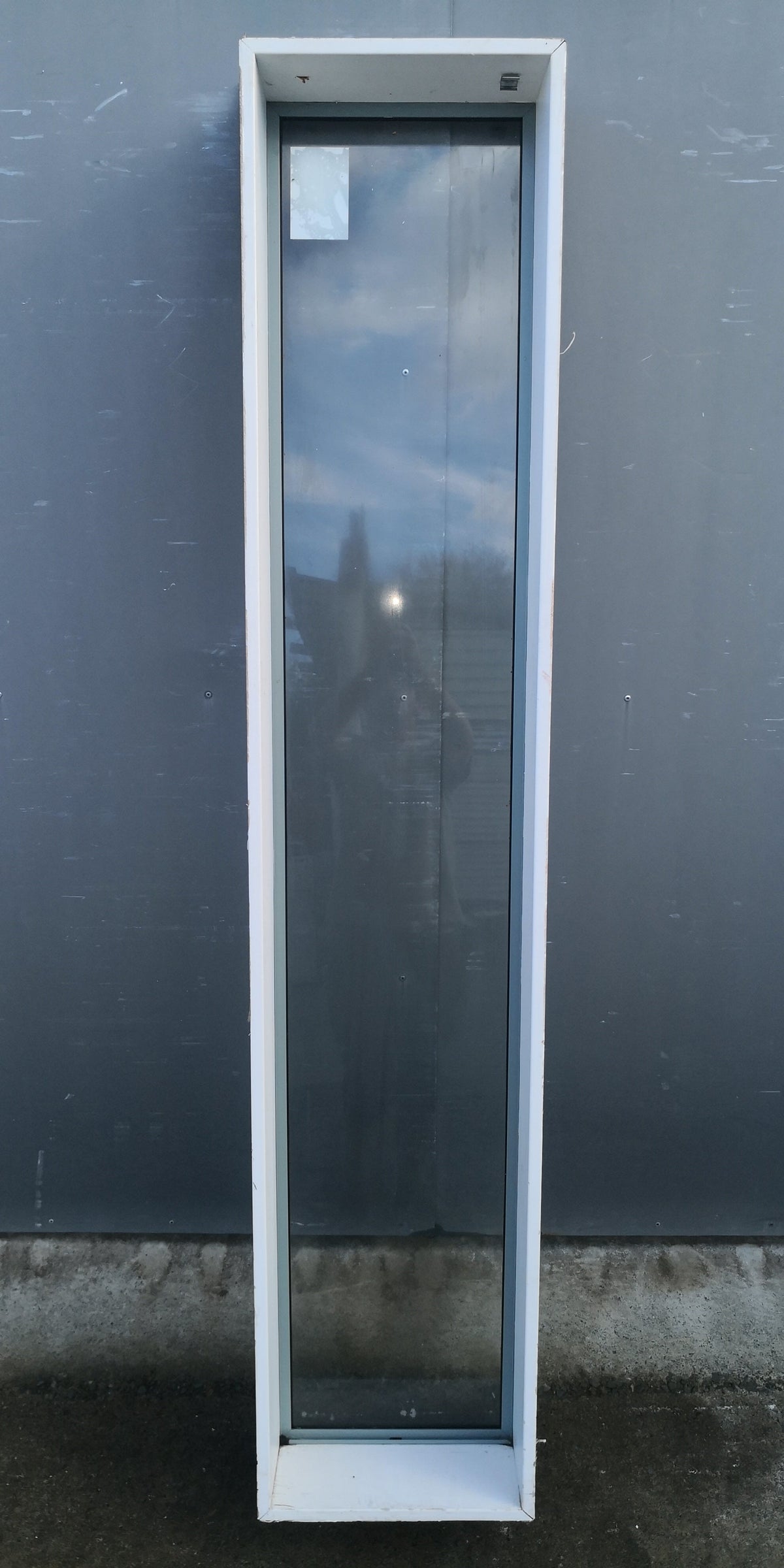 Aluminium Window Green  400 W  x  2000 H  [#4602 SF] Joinery Recycle