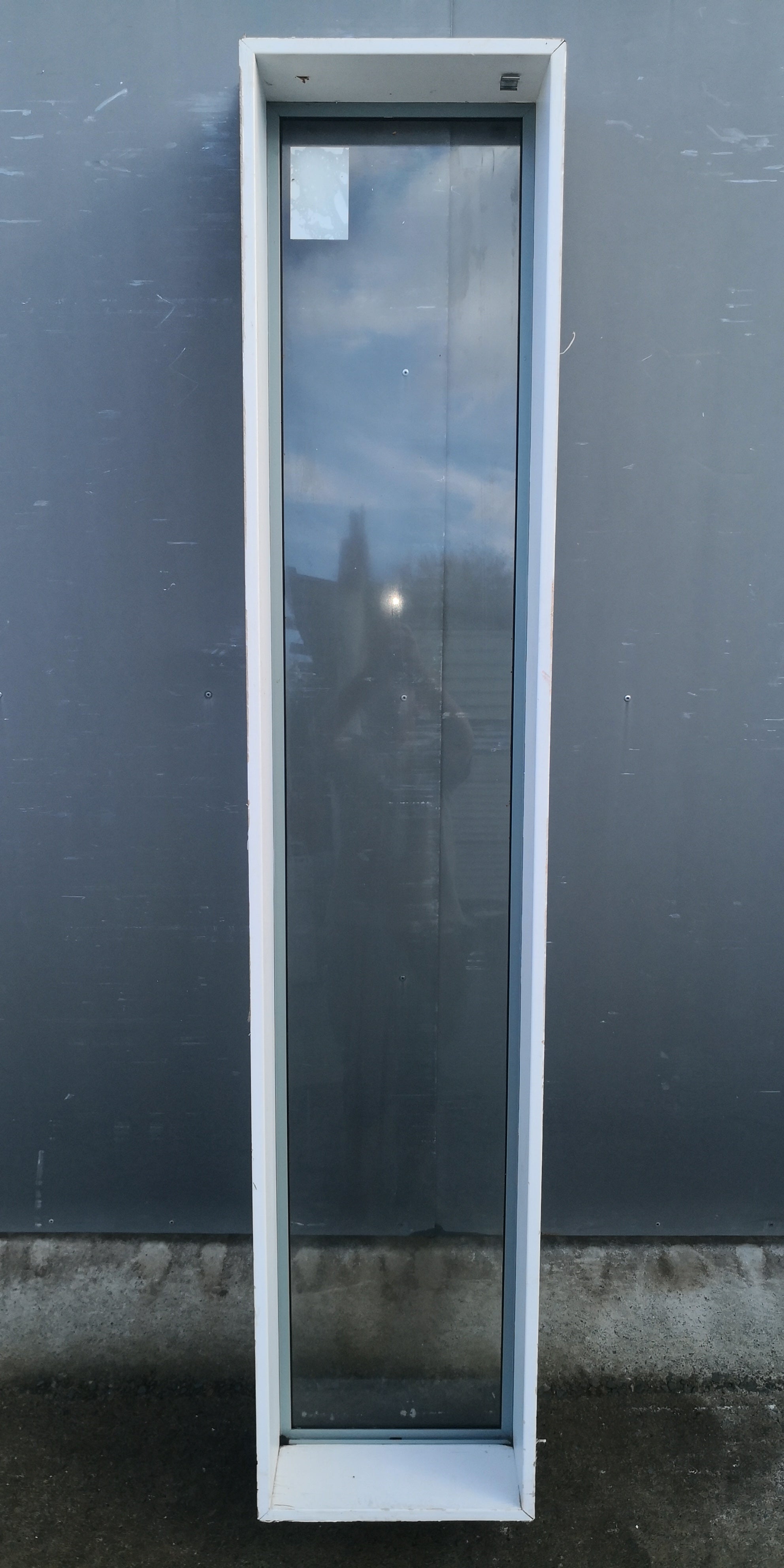 Aluminium Window Green  400 W  x  2000 H  [#4602 SF] Joinery Recycle