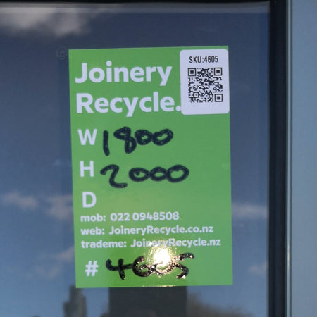 RANCH SLIDER Green 1900 W x  2000 H [#4605 SF ] Joinery Recycle
