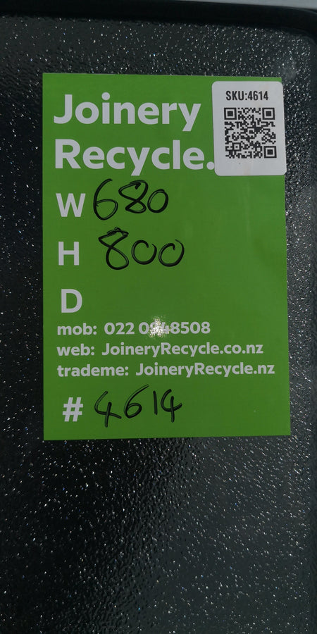 Aluminium Window White  680 W  x 800 H  [#4614 SF] Joinery Recycle