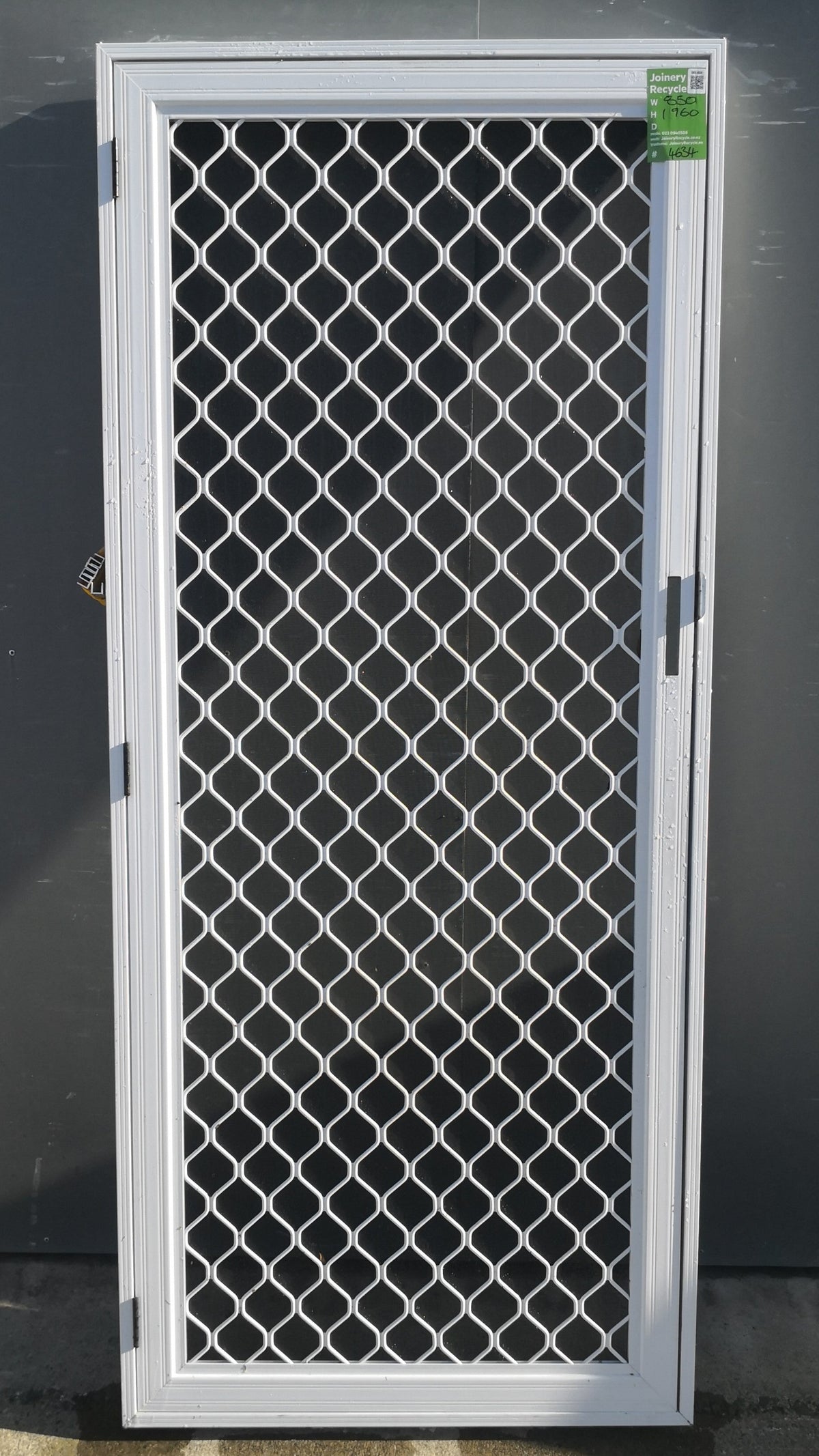 SECURITY SCREEN Door   850 W x 1960 H [#4634  SF] Joinery Recycle