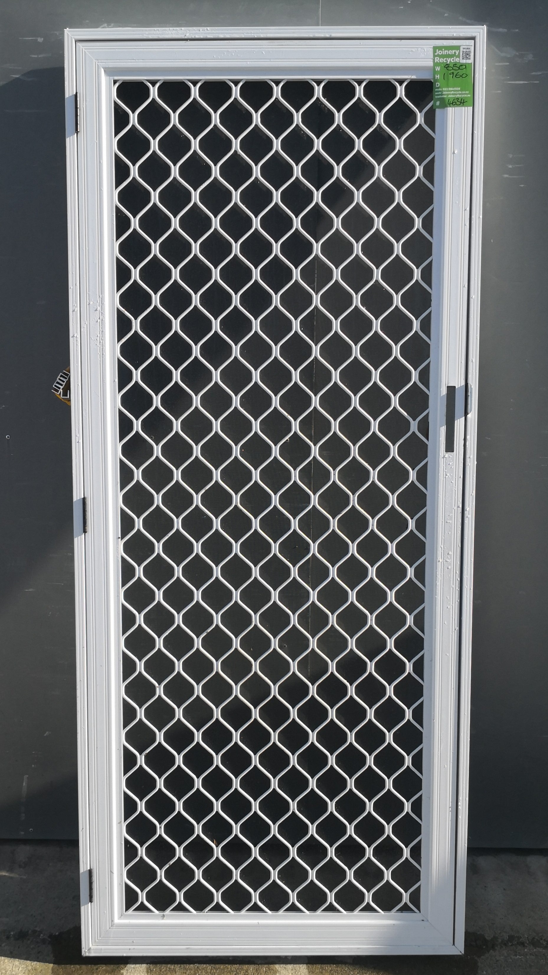 SECURITY SCREEN Door   850 W x 1960 H [#4634  SF] Joinery Recycle