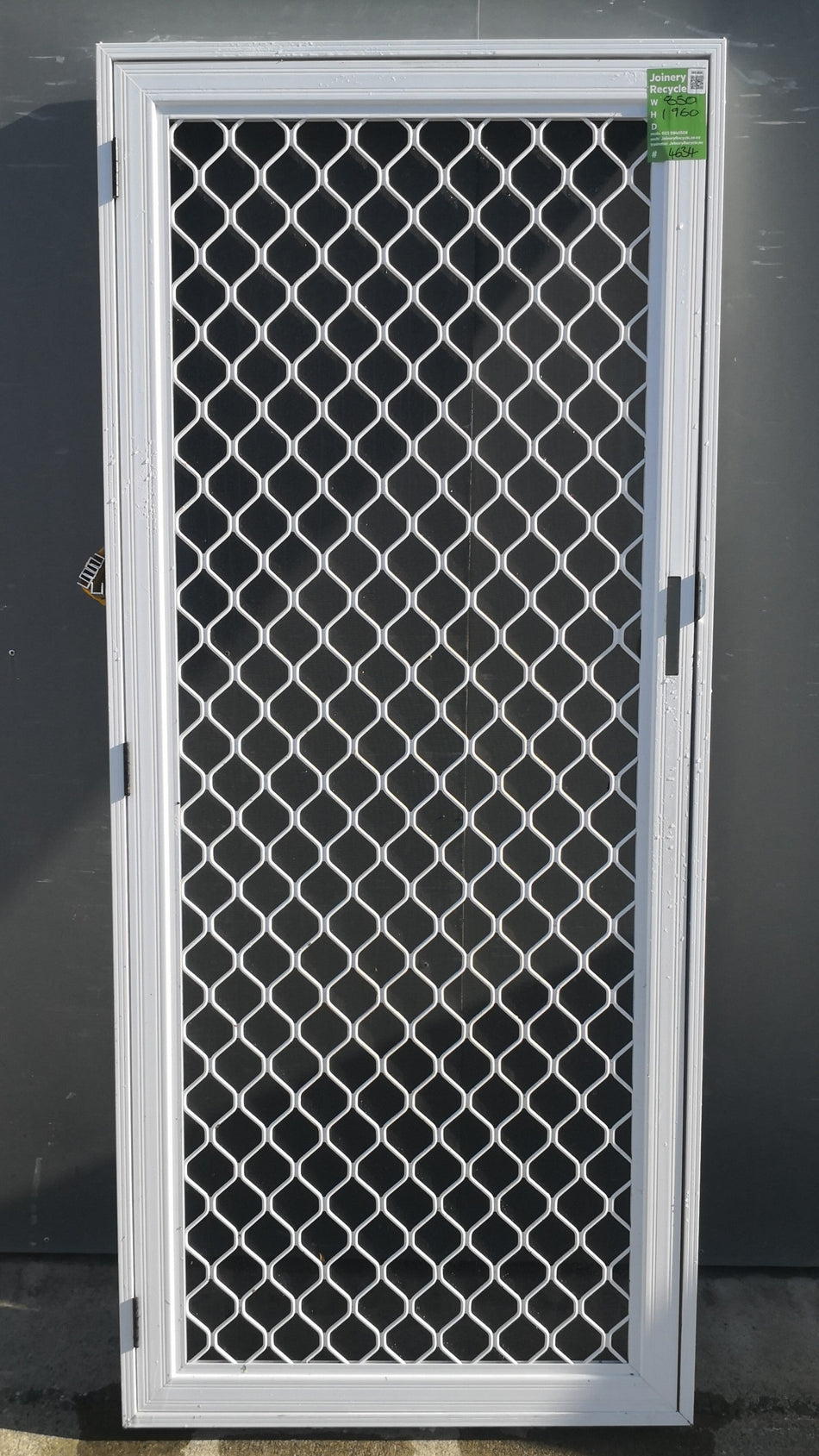SECURITY SCREEN Door   850 W x 1960 H [#4634  SF] Joinery Recycle