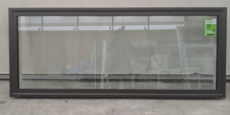 DOUBLE GLAZED Aluminium Window Brown 1500 mm Wide  x 600 mm High [#4808  SF]