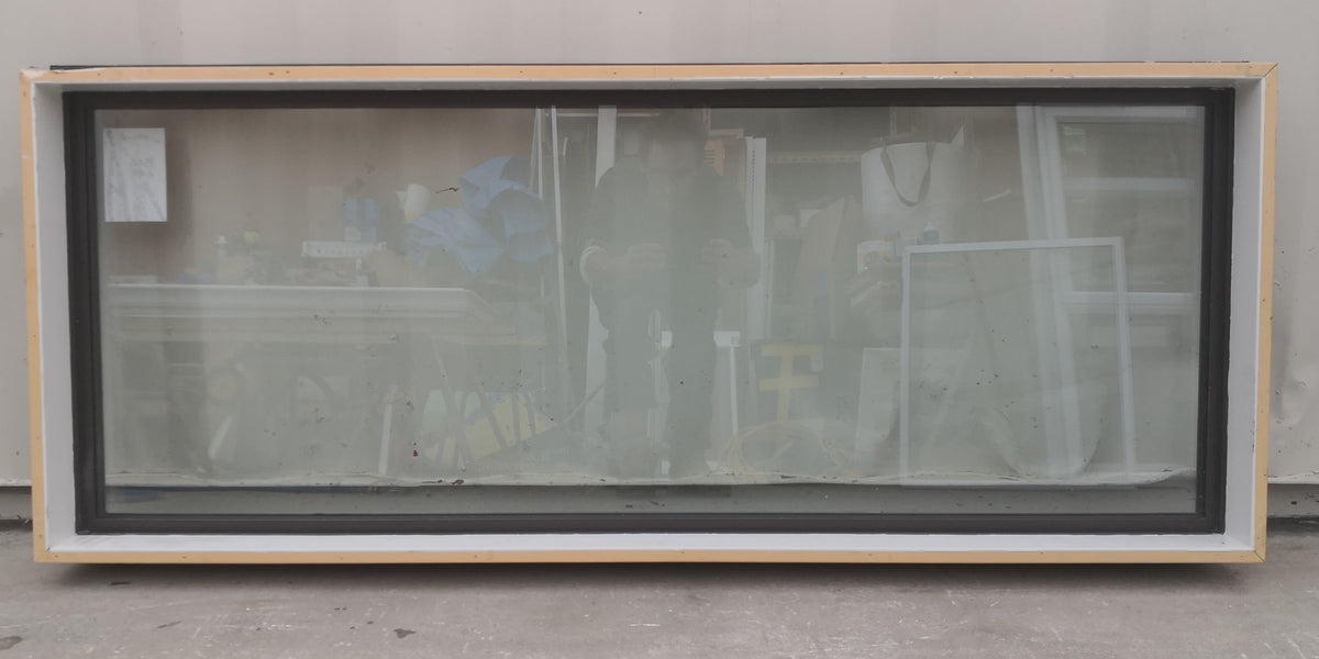 DOUBLE GLAZED Aluminium Window Brown 1500 W  x 600 H [#4808  SF]