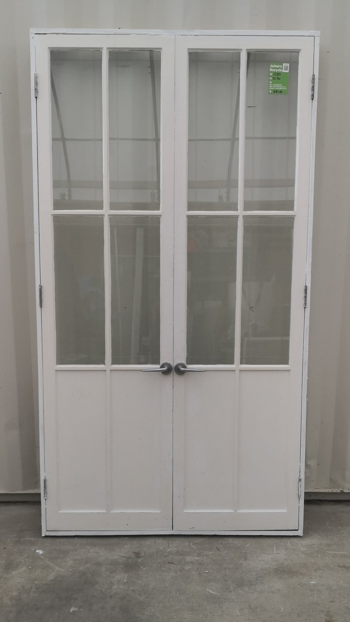 Wooden French Doors 1160 W  x 2130 H [#4810  SF] Joinery Recycle
