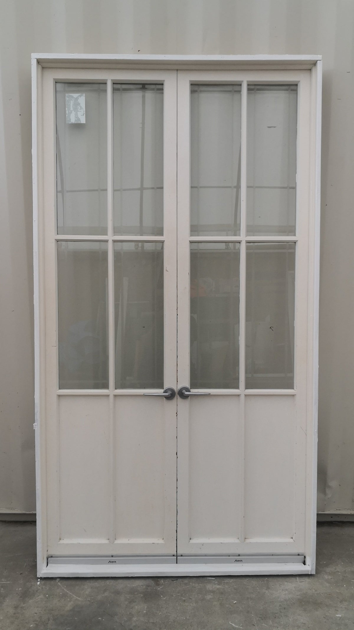 Wooden French Doors 1160 W  x 2130 H [#4810  SF] Joinery Recycle
