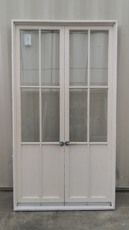Wooden French Doors 1160 W  x 2130 H [#4810  SF] Joinery Recycle