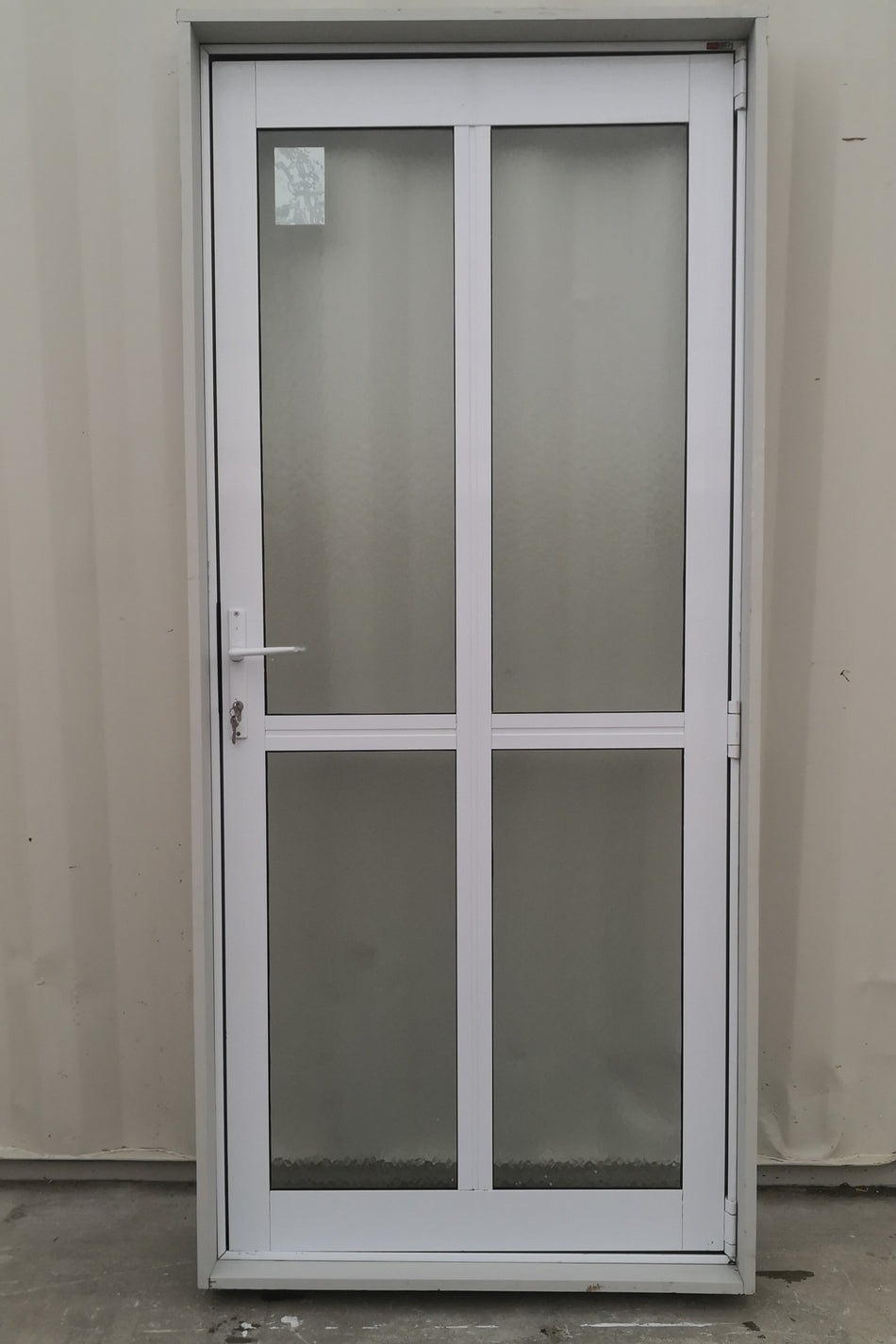 Aluminium & Glass Single Door  900 W x 2000 H  [#4811 SF] INTERIOR