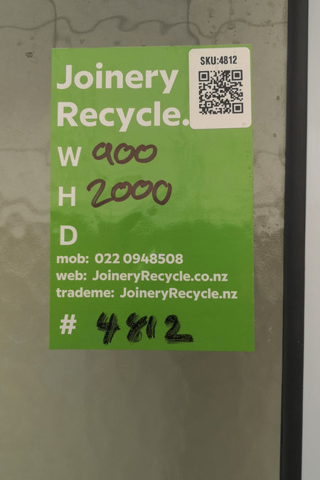 SIZE - Aluminium & Glass Single Door 900 W x 1200 H  [#4812  SF] 