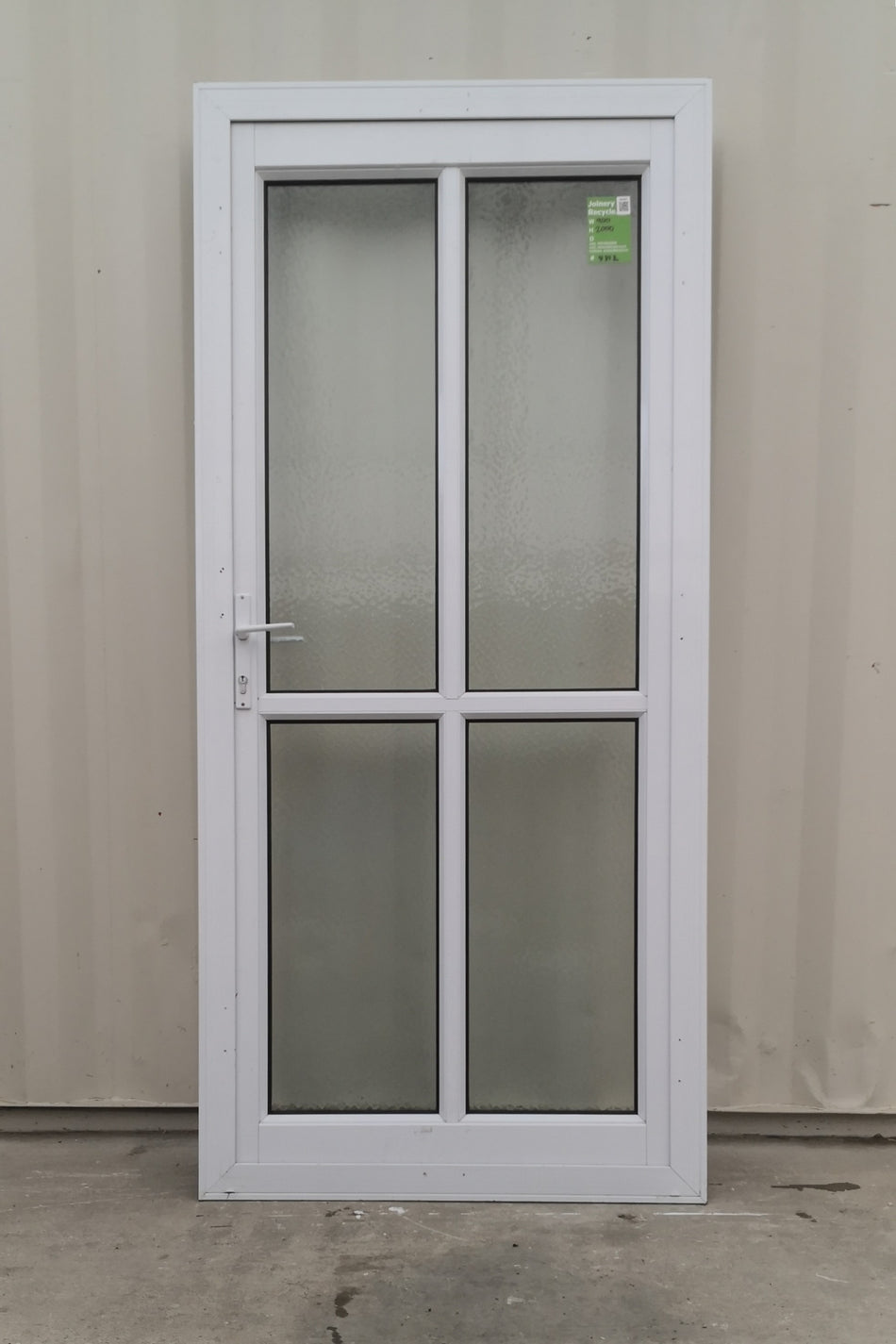 Aluminium & Glass Single Door 900 W x 1200 H  [#4812  SF] EXTERIOR