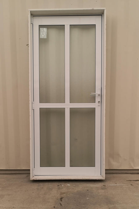 Aluminium & Glass Single Door 900 W x 1200 H  [#4812  SF] INTERIOR