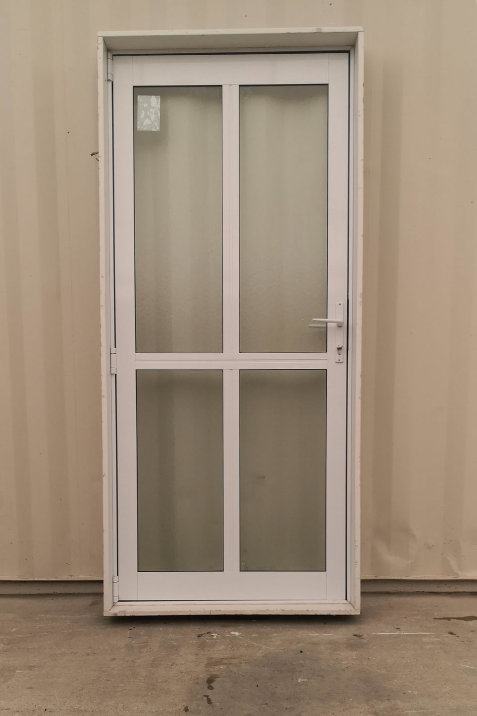 Aluminium & Glass Single Door 900 W x 1200 H  [#4812  SF] INTERIOR