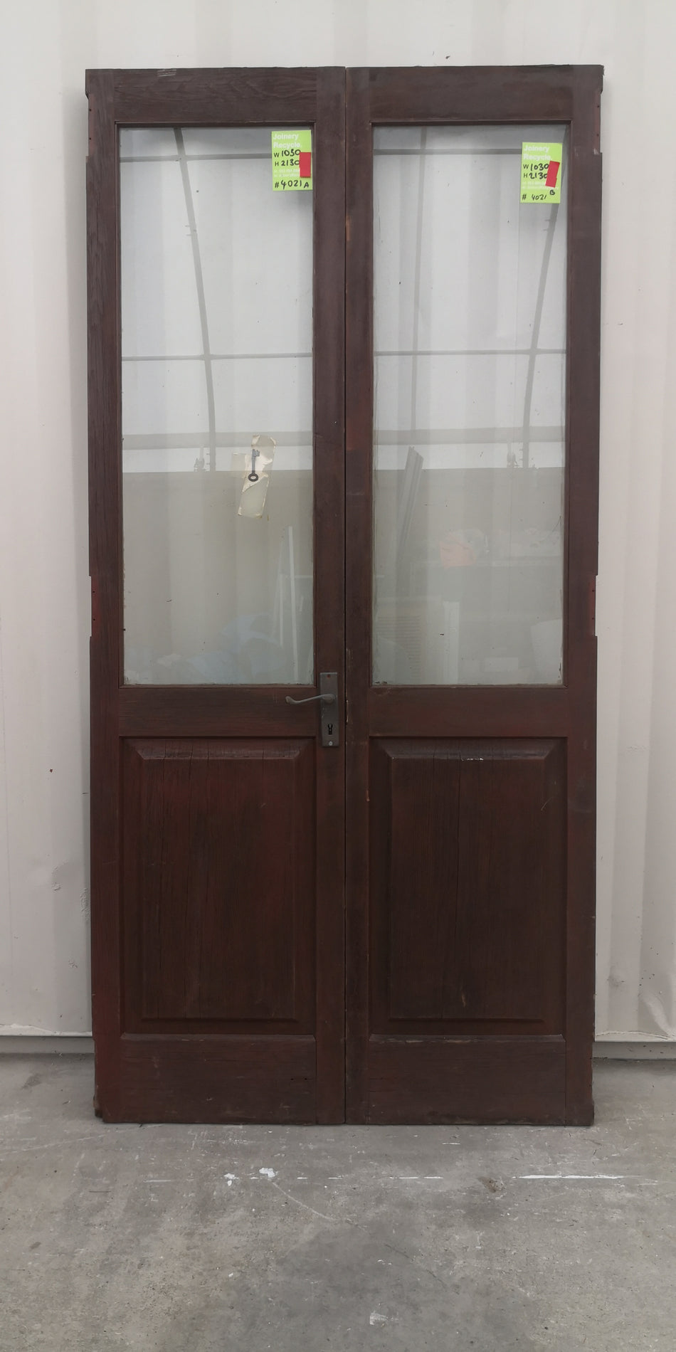Wooden French Doors 1030 W  x 2130 H [#4021 SF] EXTERIOR