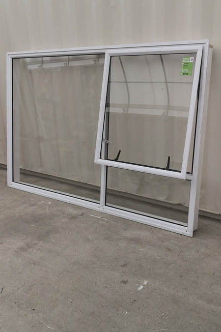 Aluminium Window White  2000 W  x 1290 H  [#4813 SF] OPENING SASH