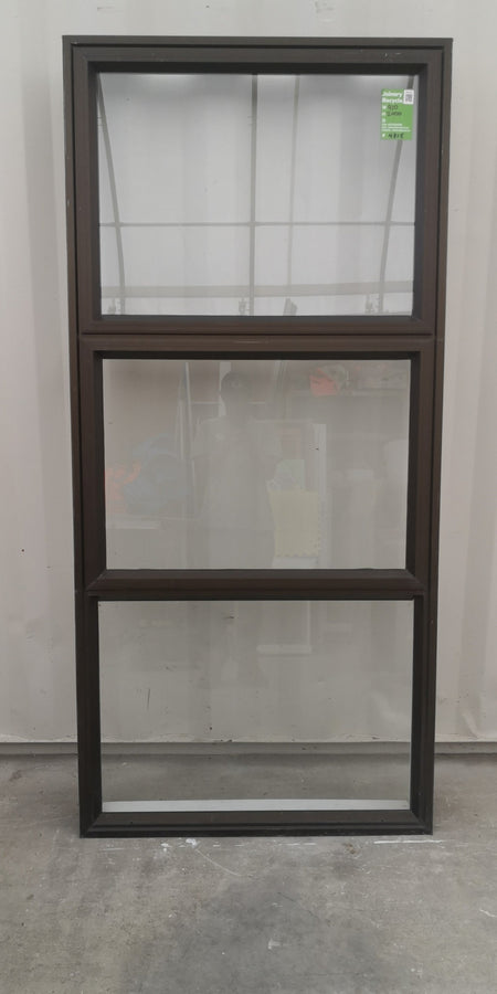 Aluminium Window Brown 910 W  x  2000 H [#4815  SF] Joinery Recycle
