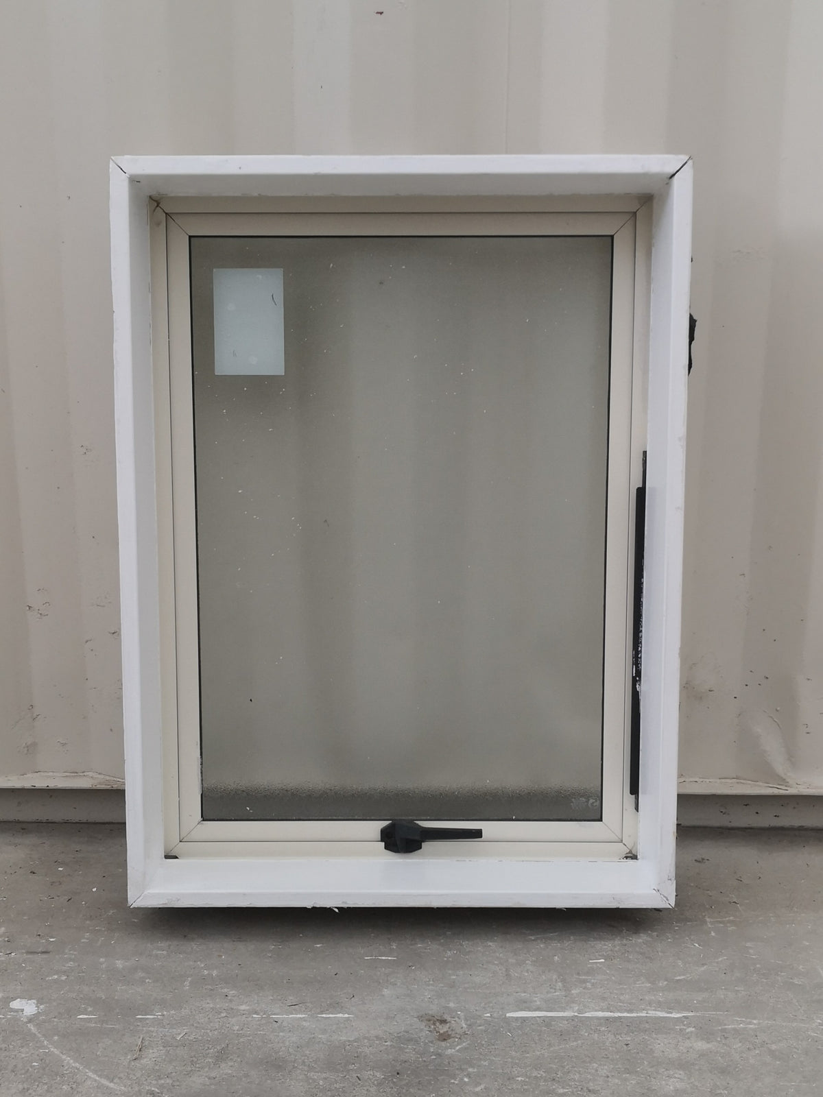 Aluminium Window Off White 600  W  x 800 H [#4339  SF] INTERIOR SIDE