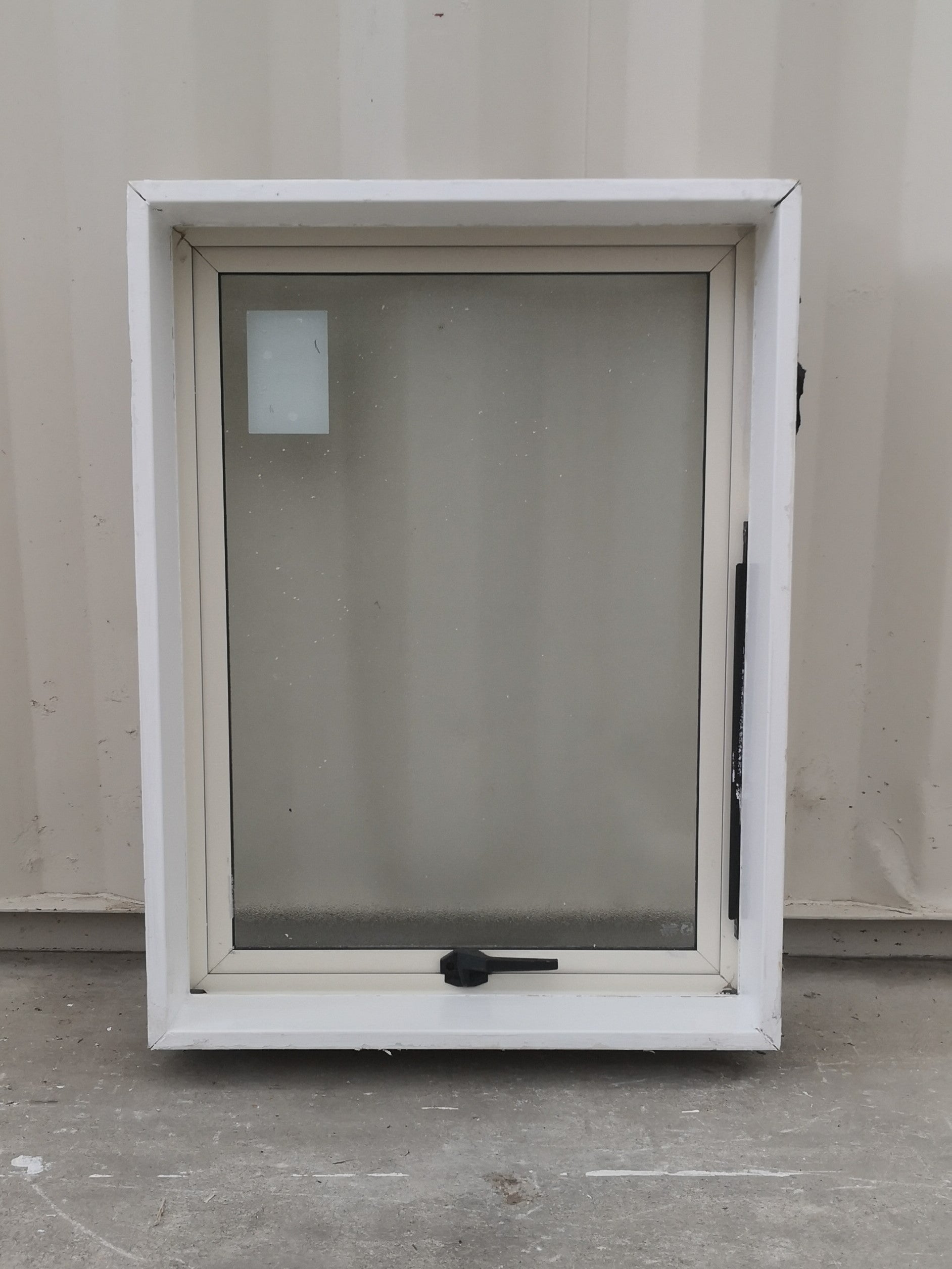 Aluminium Window Off White 600  W  x 800 H [#4339  SF] INTERIOR SIDE
