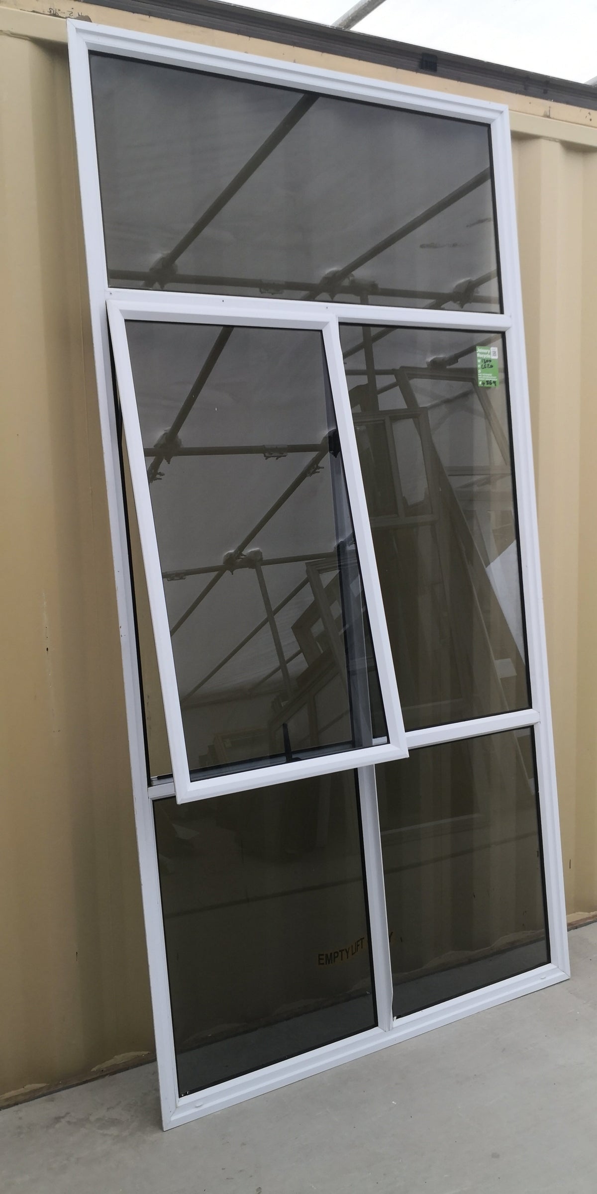 HUGE Aluminium Window White 1300 W  x 2620  H  [#4869 SF] Joinery Recycle