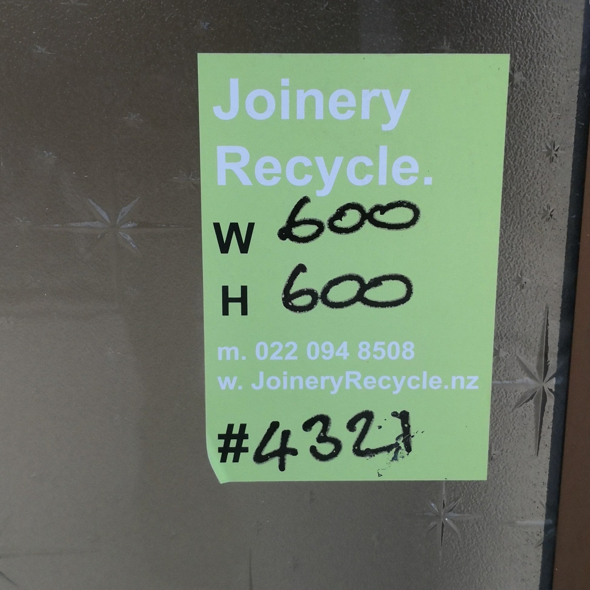 RETRO BATHROOM / TOILET Aluminium Window Bronze  600 W  x 600  H  [#4321MA ] Joinery Recycle