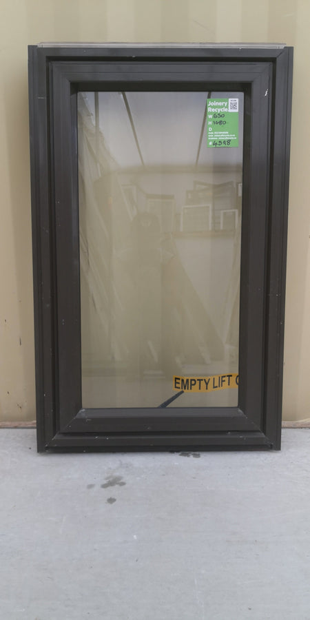 Aluminium Window Brown 650 W  x 1080 H [#4598  SF] Joinery Recycle
