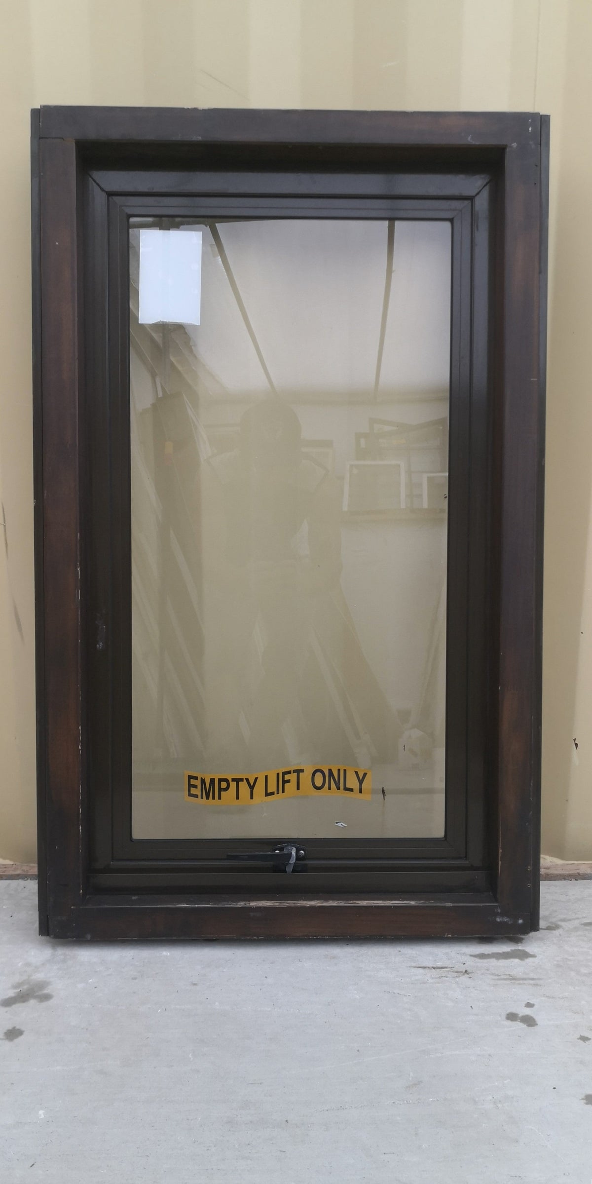 Aluminium Window Brown 650 W  x 1080 H [#4598  SF] Joinery Recycle