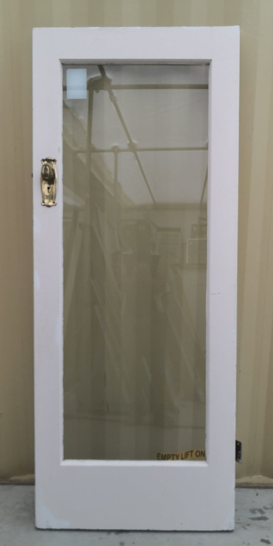 Wood and Glass Single Door 812  W x 2015 H [#2945 SF] Joinery Recycle