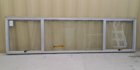 WIDE Aluminium Window Silver  3000 W  x 800 H [#4872 SF] INTERIOR SIDE