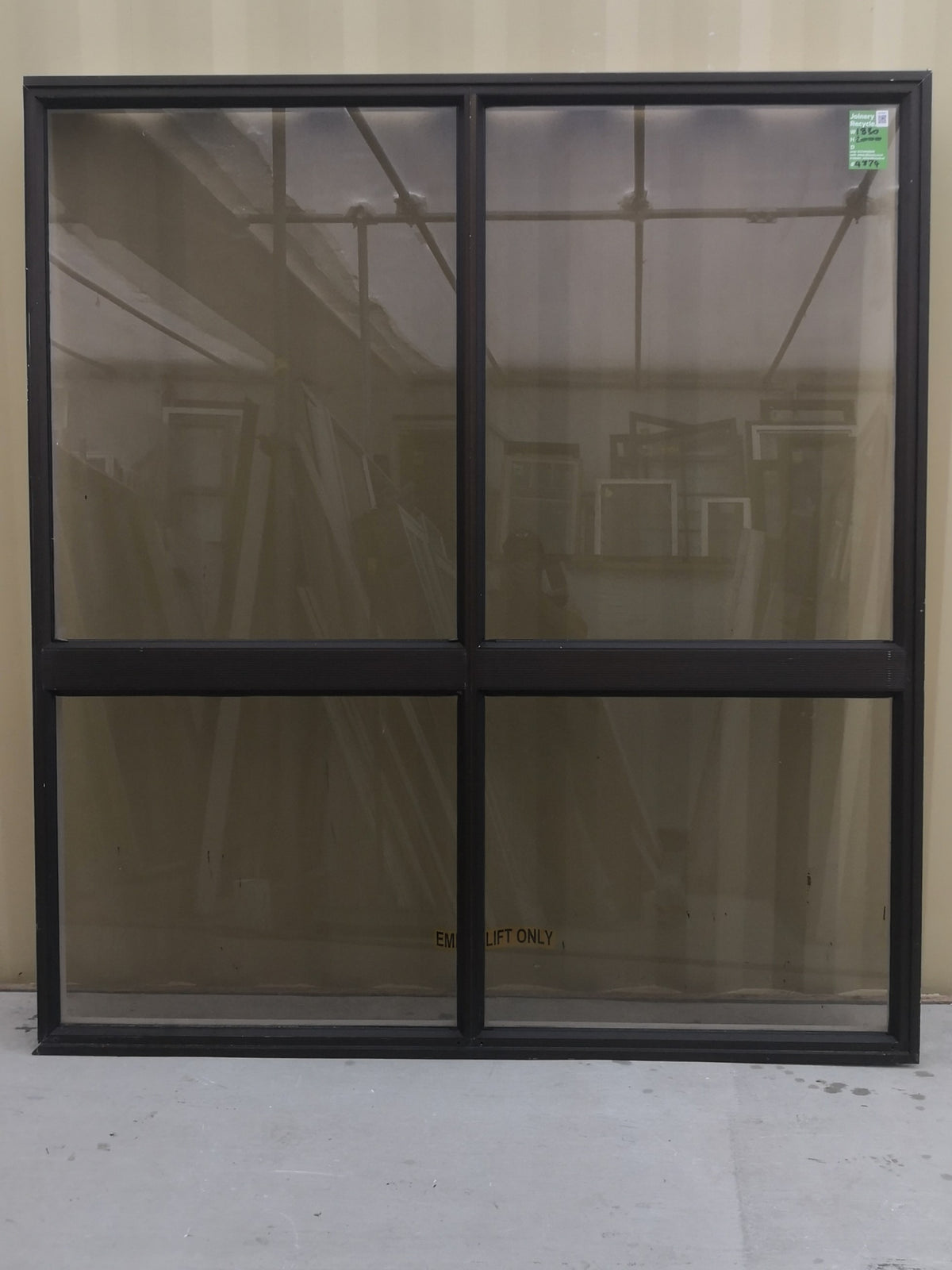 Aluminium Window Brown 1830  W  x 2000 H [#4874 SF] EXTERIOR VIEW