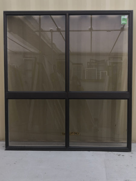Aluminium Window Brown 1830  W  x 2000 H [#4874 SF] EXTERIOR VIEW