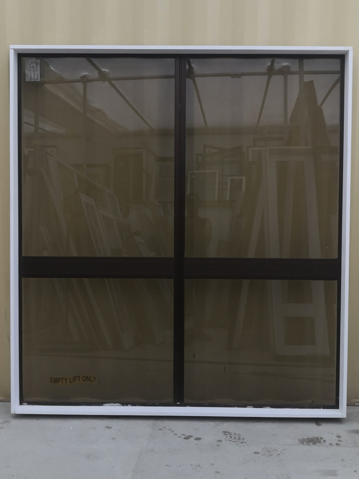 Aluminium Window Brown 1830  W  x 2000 H [#4874 SF] INTERIOR VIEW