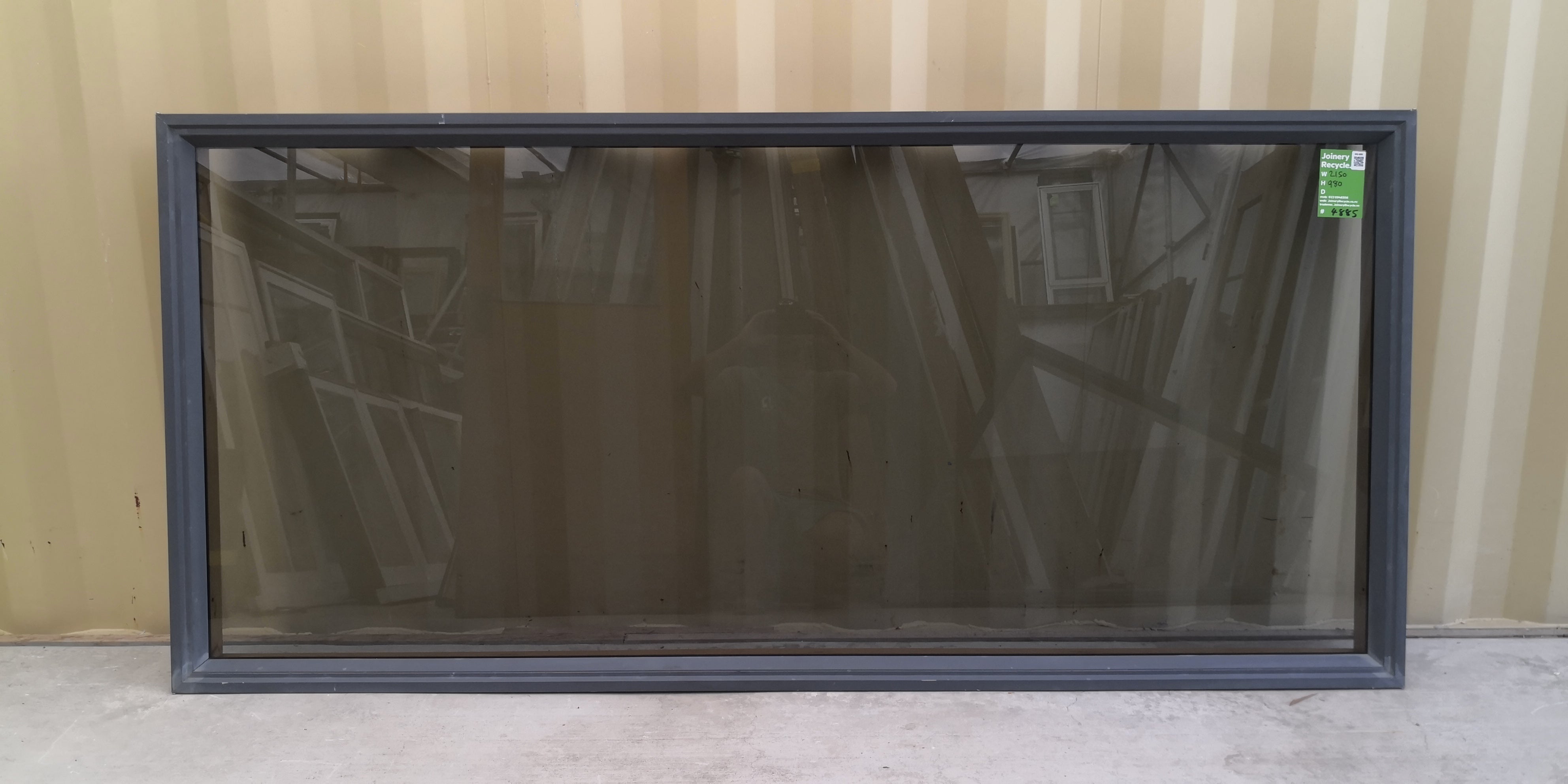 Aluminium Window Colour 2150 W  x  980 H [#4885  SF] Joinery Recycle