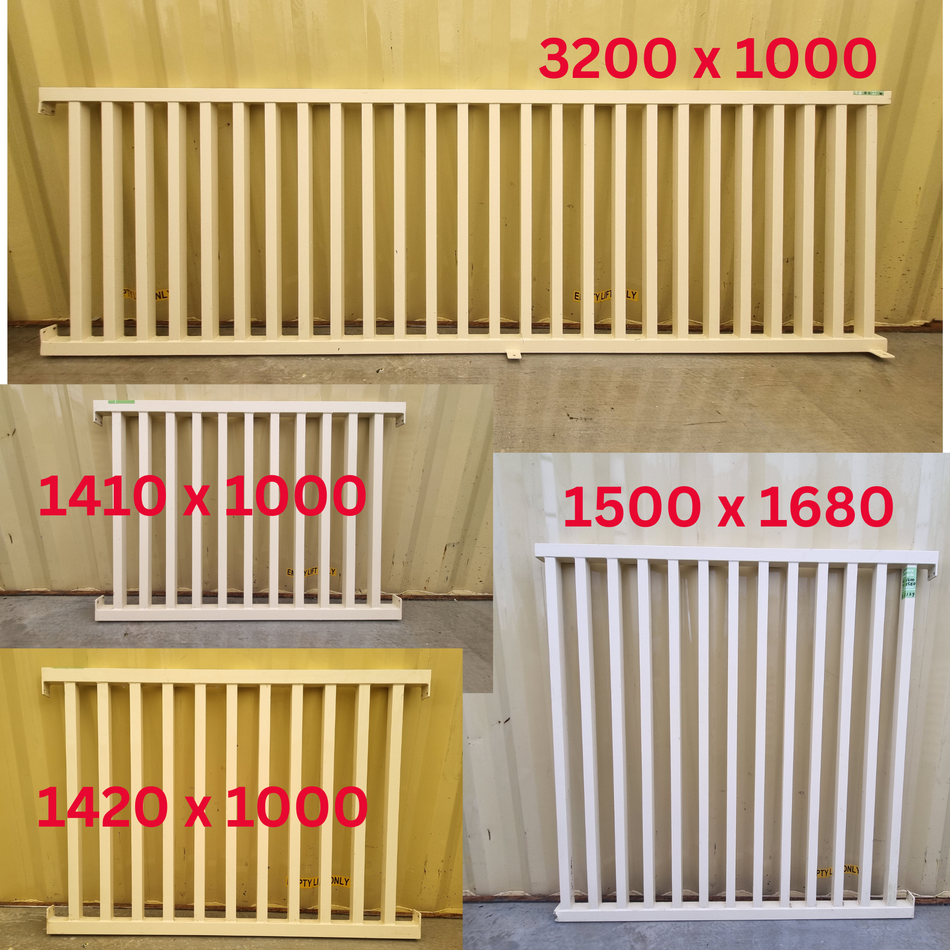 Haevy Duty Aluminium Pool Fence / Ballustrade 7.6 metres [#2129 BLK] Joinery Recycle